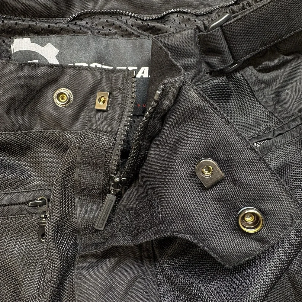 FirstGear Hypertex Black Waterproof Breathable Motorcycle Riding Pants Men's 38T